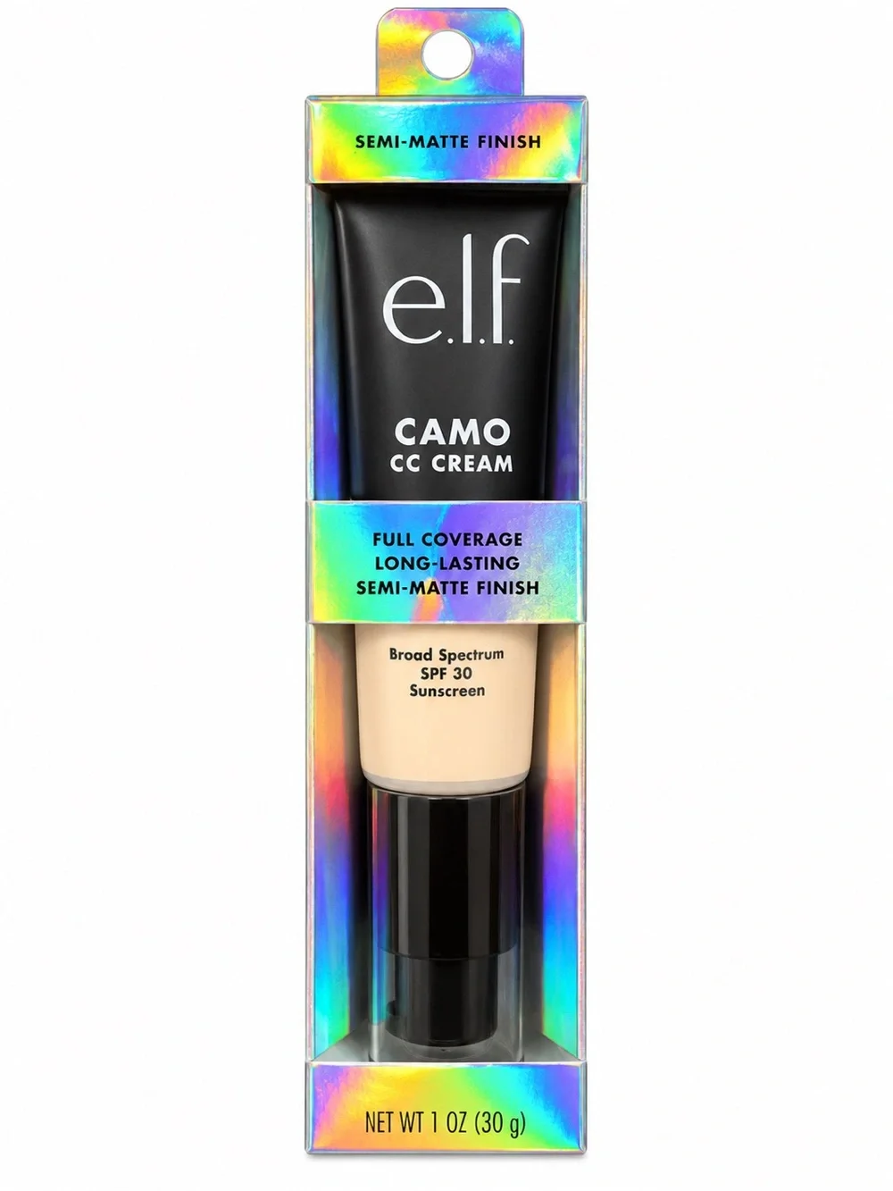 E.L,F Cano CC Cream Full Coverage Long Lasting Semi MatteFinish Fair 100 W